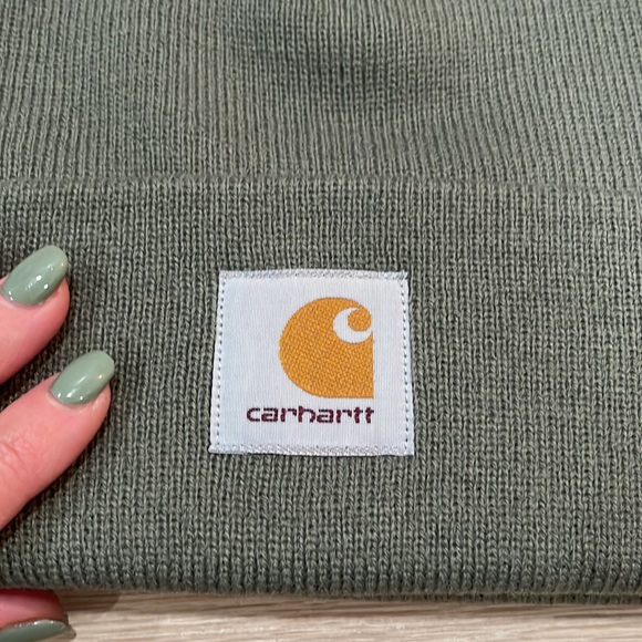 NWT+Carhartt WIP Short Watch hat+Thyme+Leaf Green+Beanie - Picture 8 of 8